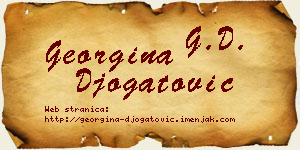 Georgina Đogatović vizit kartica